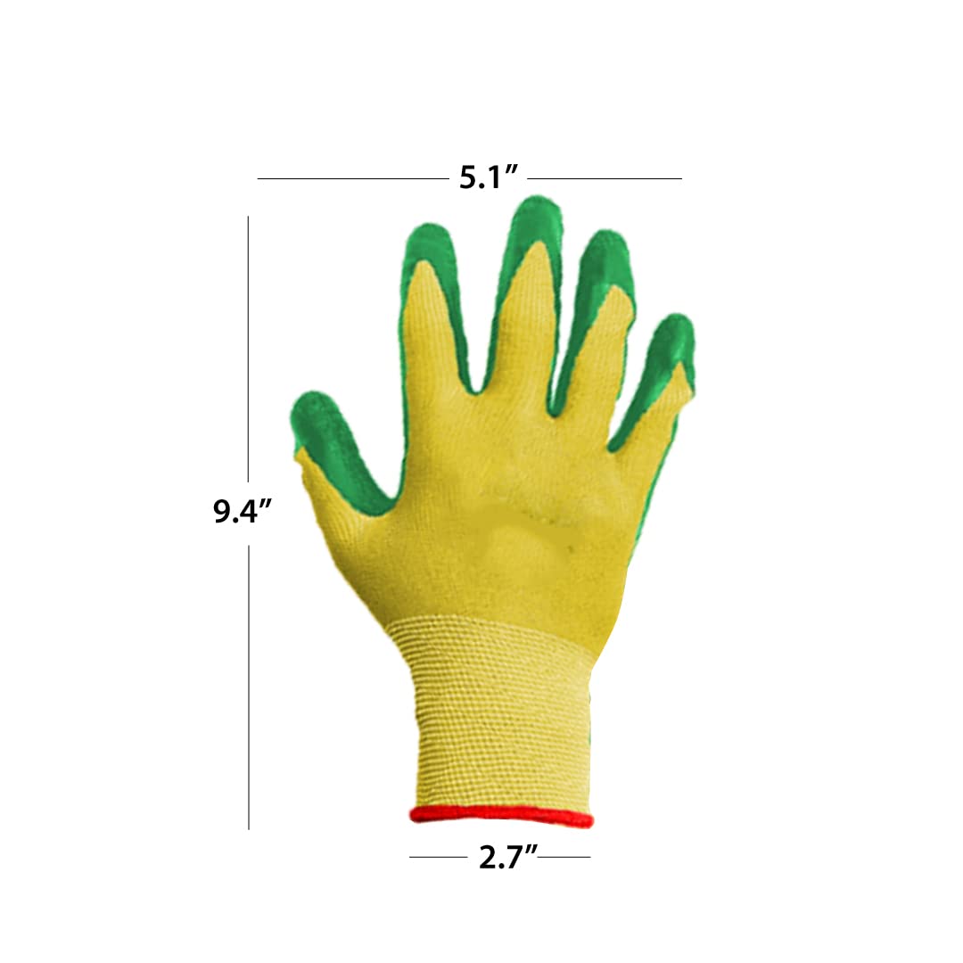GardenTrails Reusable High Quality Garden Hand Gloves Pair - Green