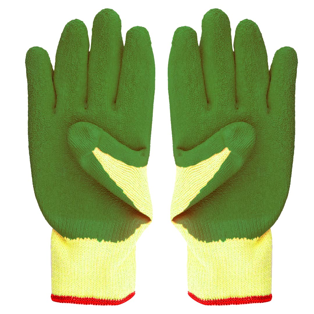 GardenTrails Reusable High Quality Garden Hand Gloves Pair - Green