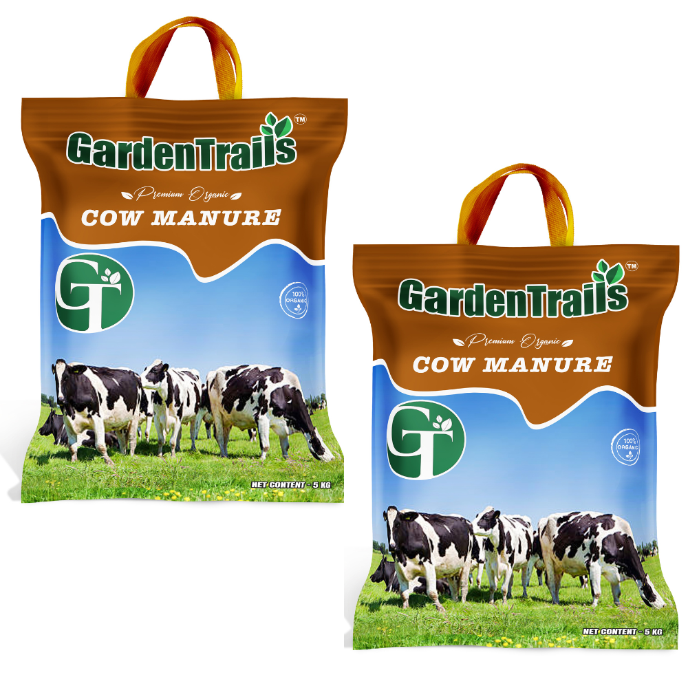 GardenTrails Premium Organic Cow Manure - 5 Kg