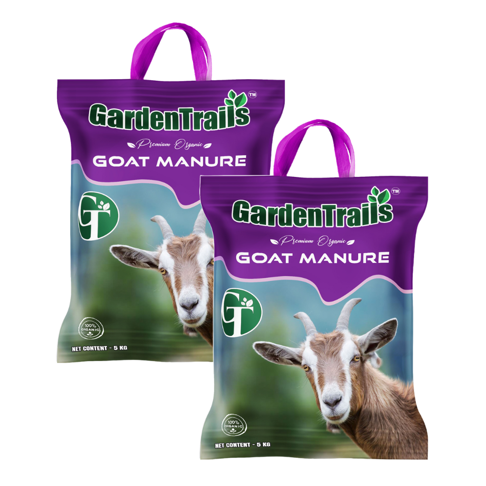 GardenTrails Premium Organic Goat Manure for Plants - 5 Kg