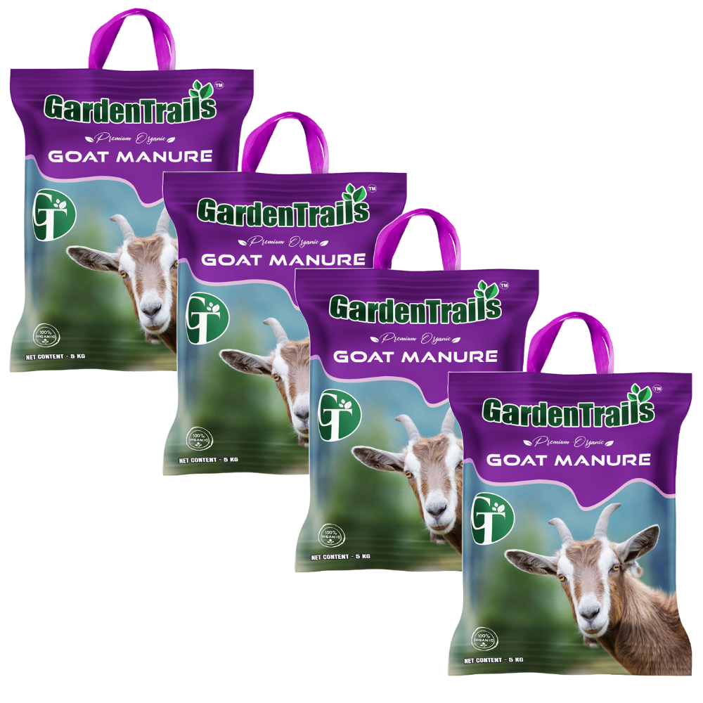 GardenTrails Premium Organic Goat Manure for Plants - 5 Kg