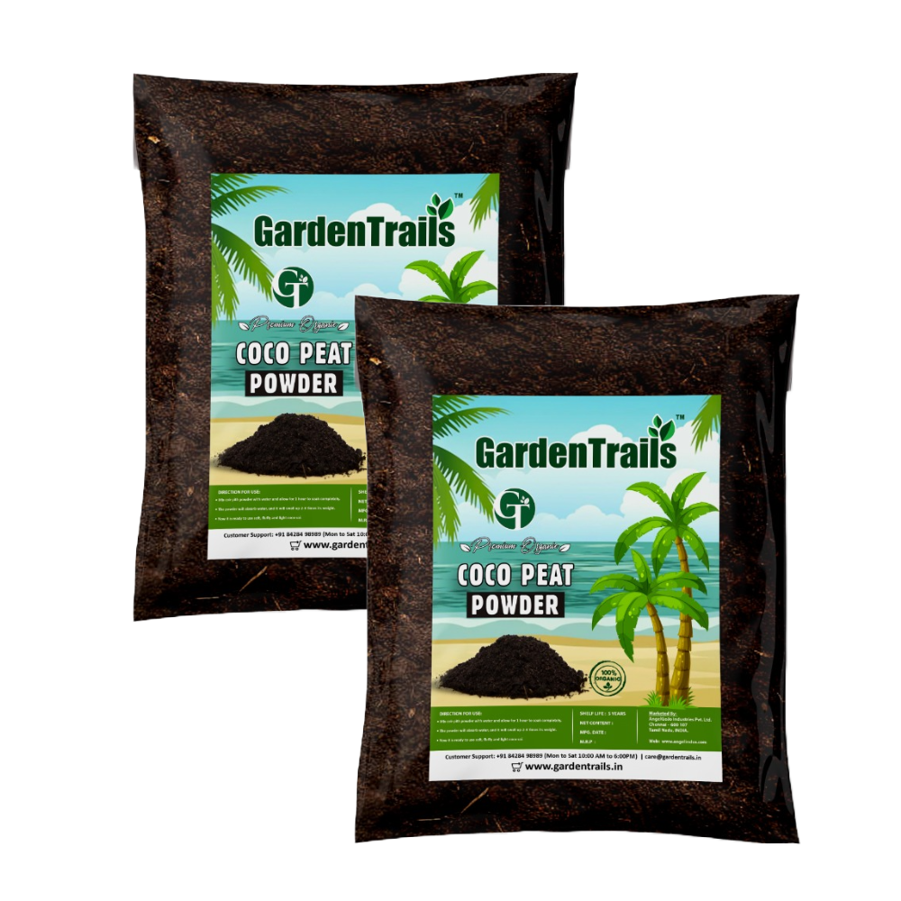GardenTrails Premium Organic Coco Peat Powder - 2 Kg