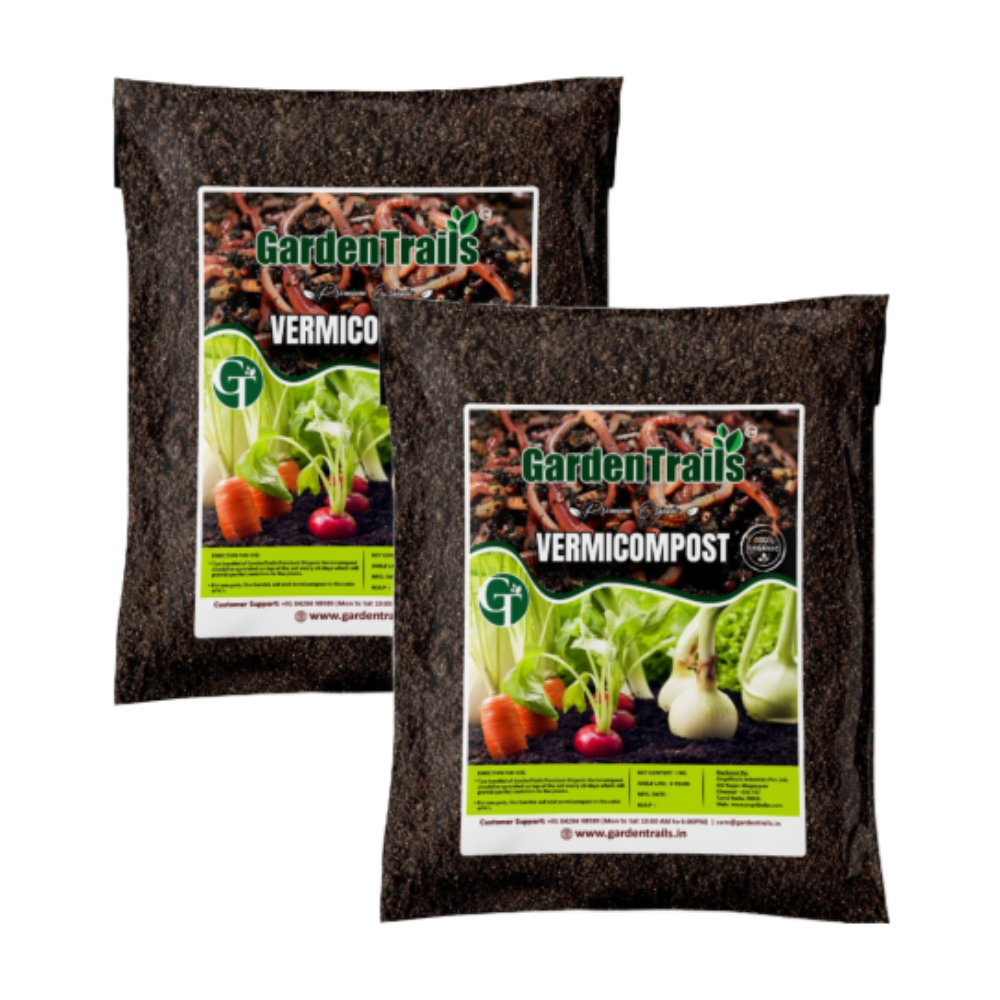 GardenTrails Premium Organic Vermicompost - 1 Kg