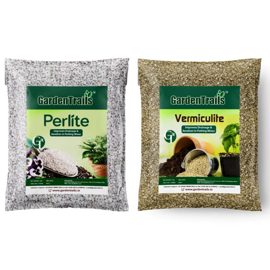 GardenTrails Premium Perlite - 500 grams and Vermiculite 500 grams