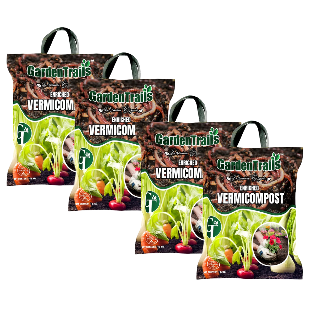 GardenTrails Premium Organic Enriched Vermicompost - 5 Kg