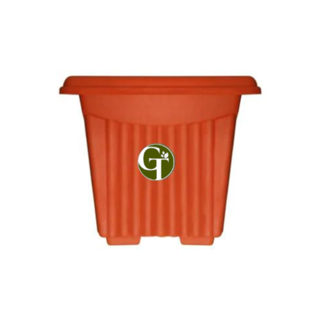 GardenTrails UV Treated Square Plastic Planter (12 inches)