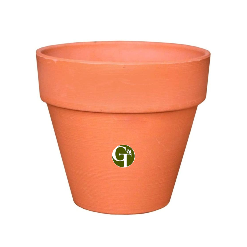 Gardentrails Heavy-Duty Polypropylene Material Flower Planter for Indoor Plants with Matte Finish - Terracotta, 8"