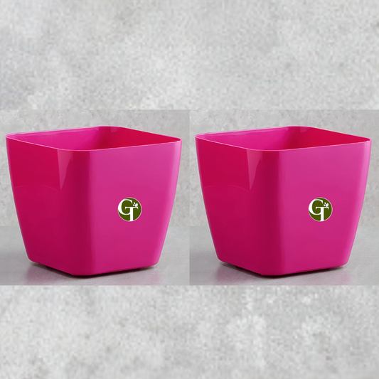 GardenTrails Square Lifestyle Planter Pot 5 Inch - Pink