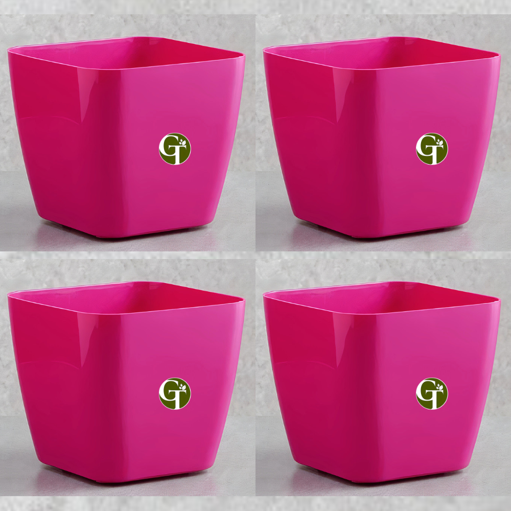GardenTrails Square Lifestyle Planter Pot 5 Inch - Pink