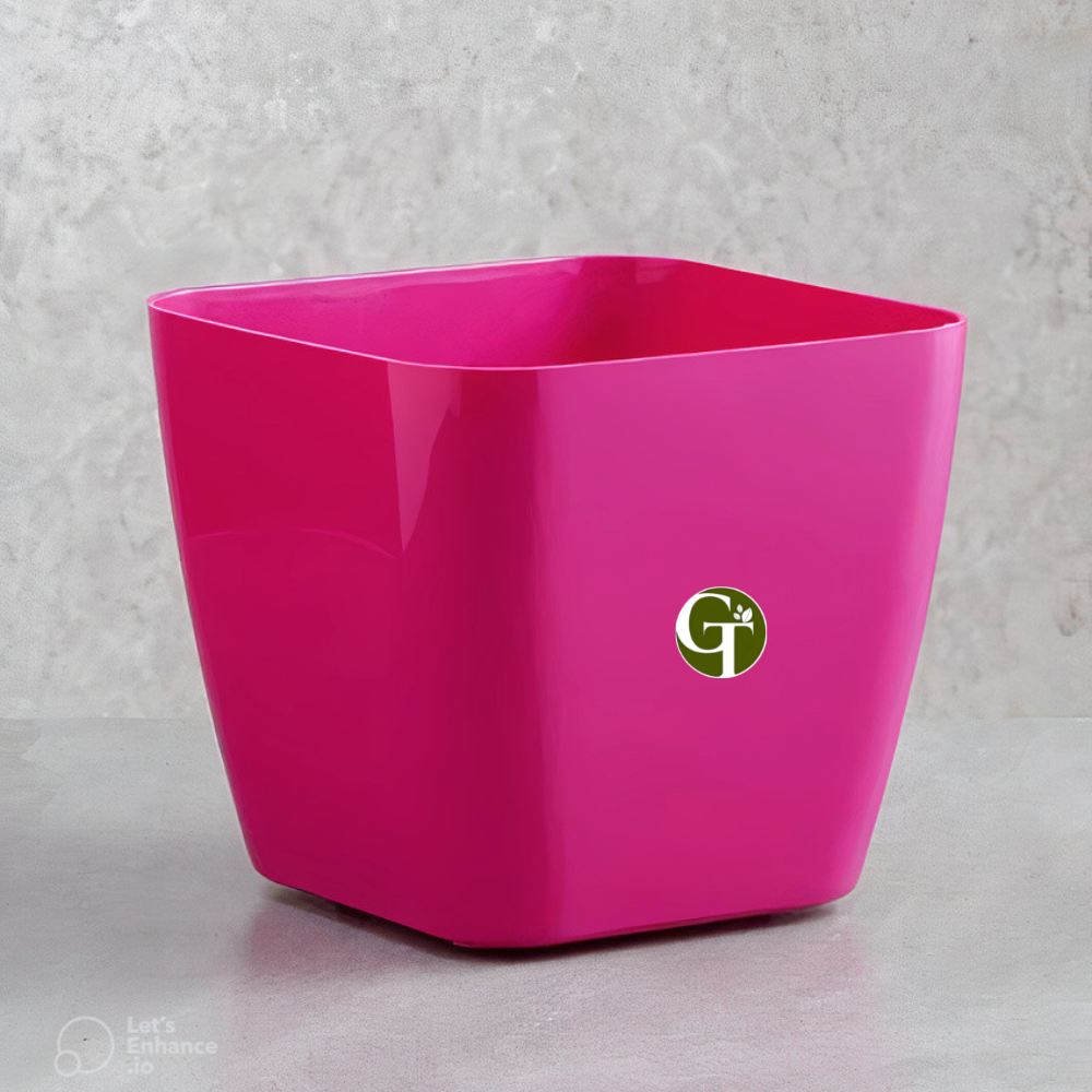 GardenTrails Square Lifestyle Planter Pot 5 Inch - Pink