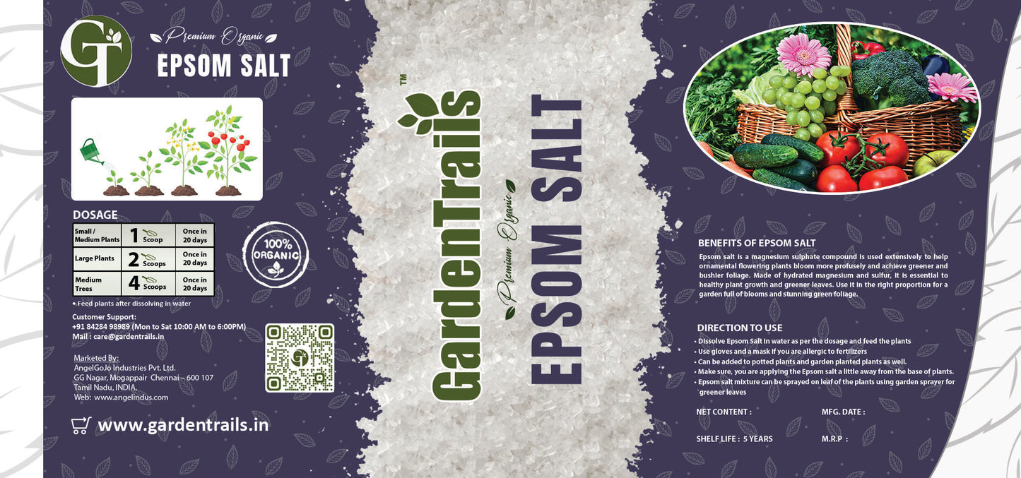 GardenTrails Epsom Salt - 1 Kg Jar