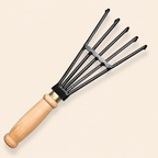 GardenTrails Hand Cultivator Rake | 5-Tine Garden Weeding & Soil Aeration Tool
