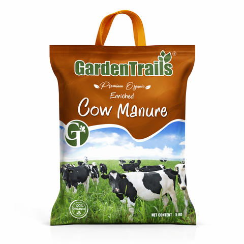 GardenTrails Premium Organic Cow Manure - 5 Kg