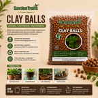 GardenTrails LECA Clay Balls for Plants – Premium Expanded Clay Aggregate for Hydroponics, Orchid, Succulents & Potting Mix - 500g