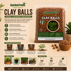 GardenTrails LECA Clay Balls for Plants – Premium Expanded Clay Aggregate for Hydroponics, Orchid, Succulents & Potting Mix - 500g