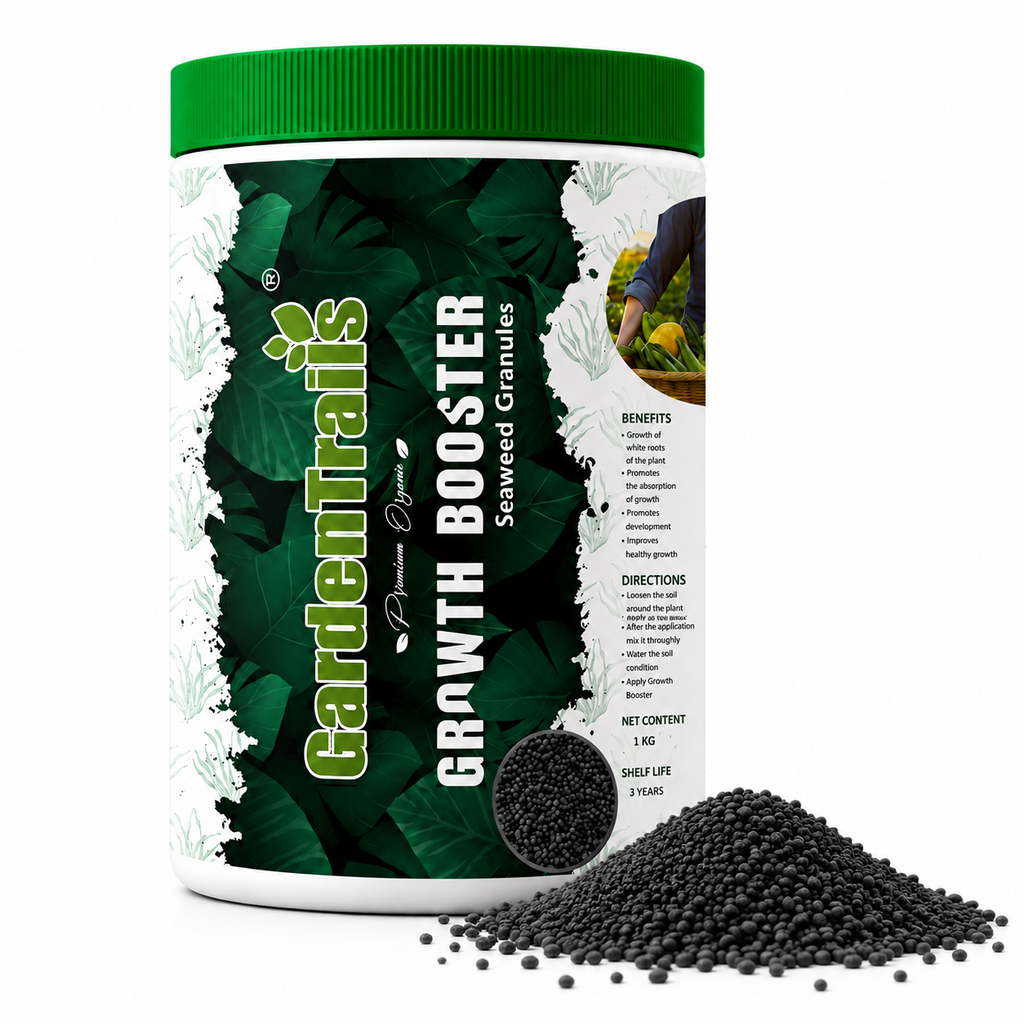 GardenTrails Premium Organic Growth Booster Seaweed Granules - 1 Kg