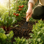 GardenTrails Hand Cultivator Rake | 5-Tine Garden Weeding & Soil Aeration Tool