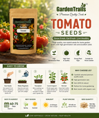 GardenTrails Premium Tomato Seeds – Grow Fresh, Juicy Tomatoes at Home