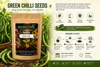 GardenTrails Premium Green Chilli Seeds – Grow Fresh Spicy Chillies at Home