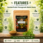 GardenTrails Premium Fenugreek (Methi) Seeds – Grow Fresh Healthy Greens at Home