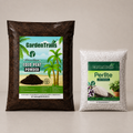 GardenTrails Coco Peat Soil Powdered -2Kg and Perlite -500 Grams