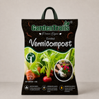 Bag of Garden Trails Enriched Vermicompost on a light gray background
