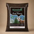 Bag of Garden Trails Enriched Goat Manure with a goat on the label against a beige background
