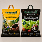GardenTrails Enriched All Purpose Potting Soil 5 Kg and Enriched Vermicompost 5 Kg