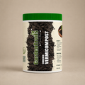 Container of Gardenia's Enriched Vermicompost on a beige background