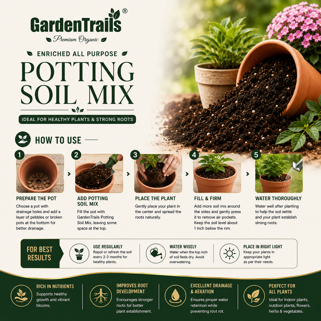 GardenTrails Premium Ready-to-Use Potting Mix – Value Packs
