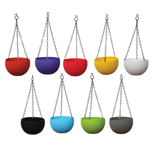 GardenTrails Hanging Basket Pot Mixed Colour - Set of 4