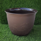 GardenTrails Leafy Plastic Gardening Pot 10 inches - Brown