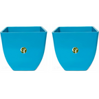 GardenTrails Square Lifestyle Planter Pot 5 Inch - Blue