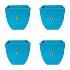 GardenTrails Square Lifestyle Planter Pot 5 Inch - Blue