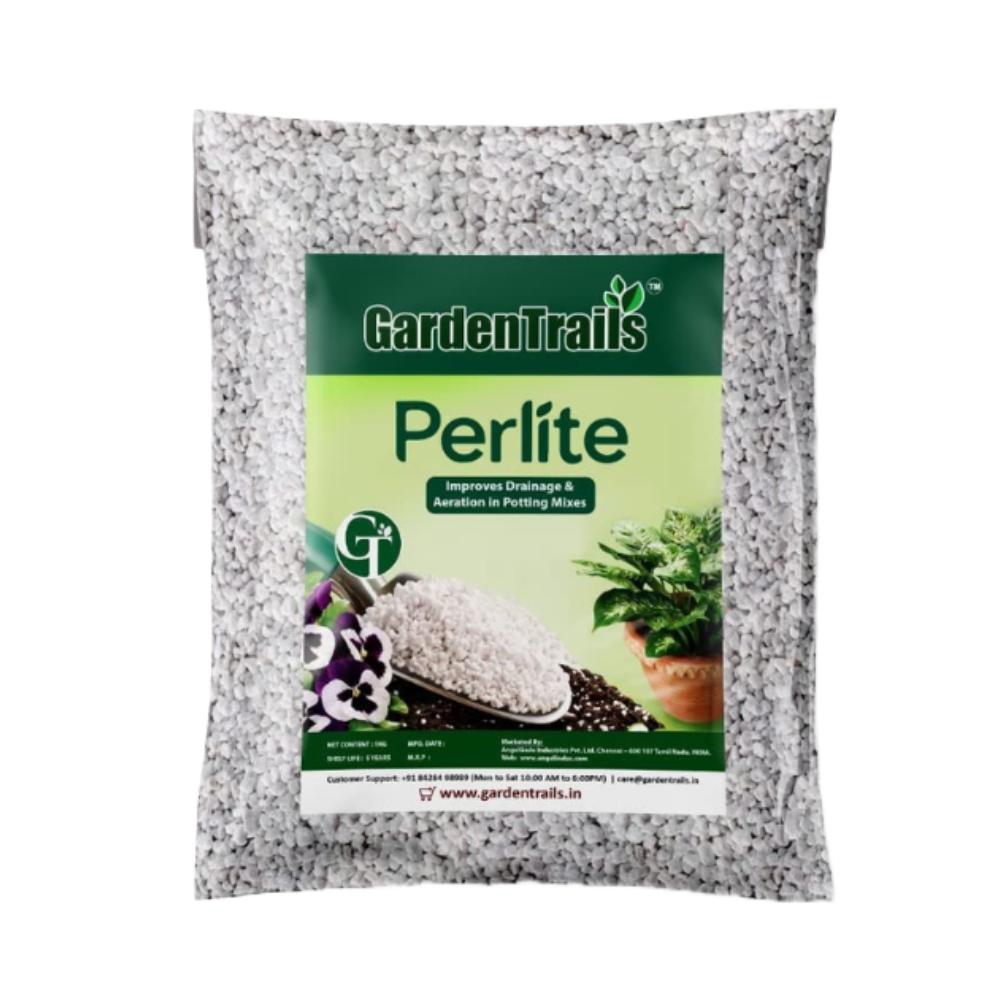GardenTrails Coco Peat Soil Powdered -2Kg and Perlite -500 Grams