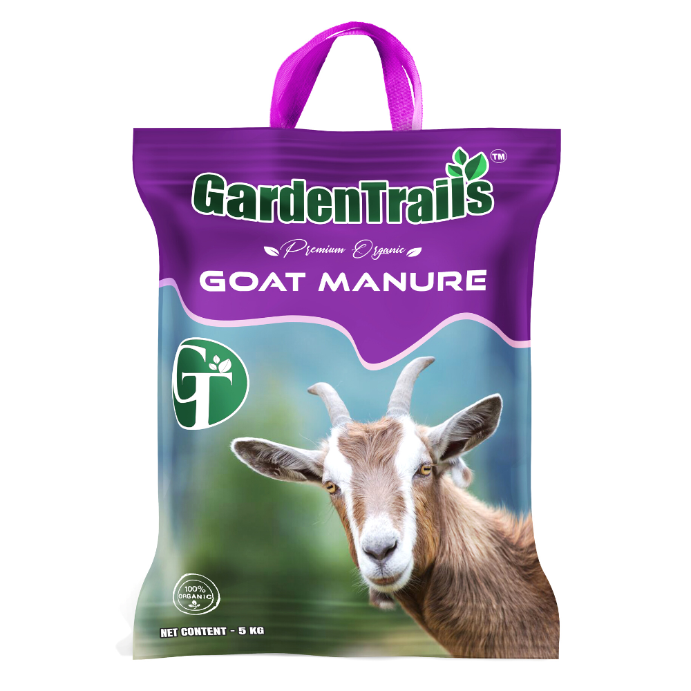 GardenTrails Premium Organic Goat Manure for Plants - 5 Kg