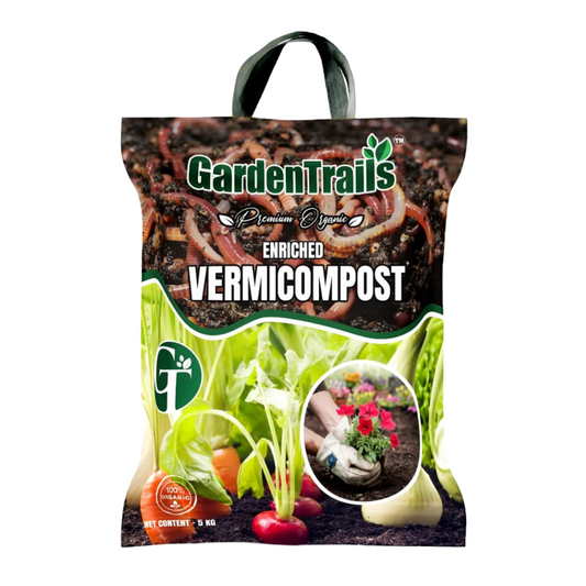 GardenTrails Premium Organic Enriched Vermicompost - 5 Kg