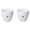 GardenTrails Decorative Diamond Finish Pot 6 Inches - White