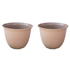 GardenTrails Leafy Plastic Gardening Pot 10 inches - Ivory