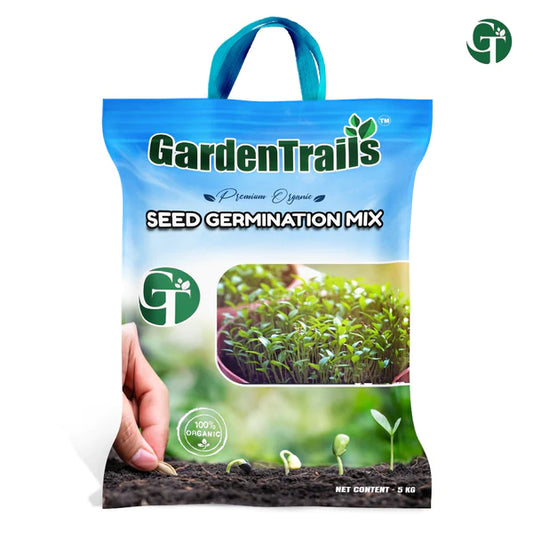 GardenTrails Seed Germination Mix -5 Kg and Organic Cow Manure -5 Kg