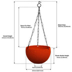 GardenTrails Hanging Basket Pot Mixed Colour - Set of 4